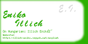 eniko illich business card